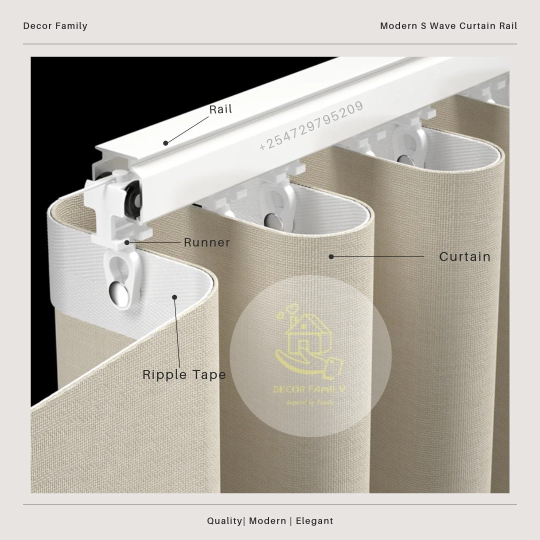 Ripple Fold Curtain Rail