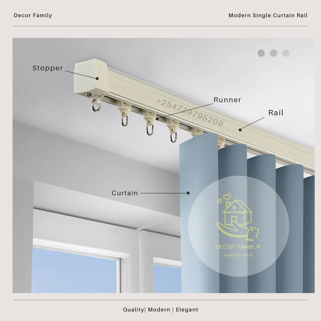 Modern Single Curtain Track