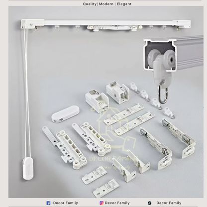 Corded Curtain Track Rail
