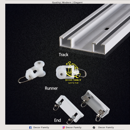 Double Curtain Rail( D2)